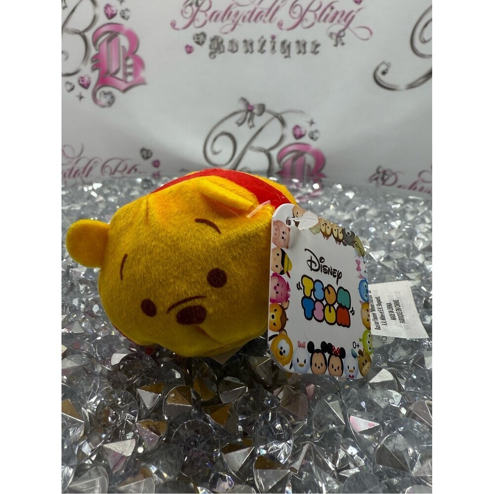 Disney Tsum Tsum plush minnie Winnie the Pooh Plush - Yellow, Red
